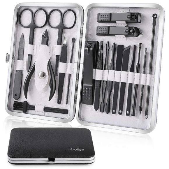 Manicure Set 19pcs Stainless Steel Professional Nail Clippers Pedicure Set - Picture 1 of 7